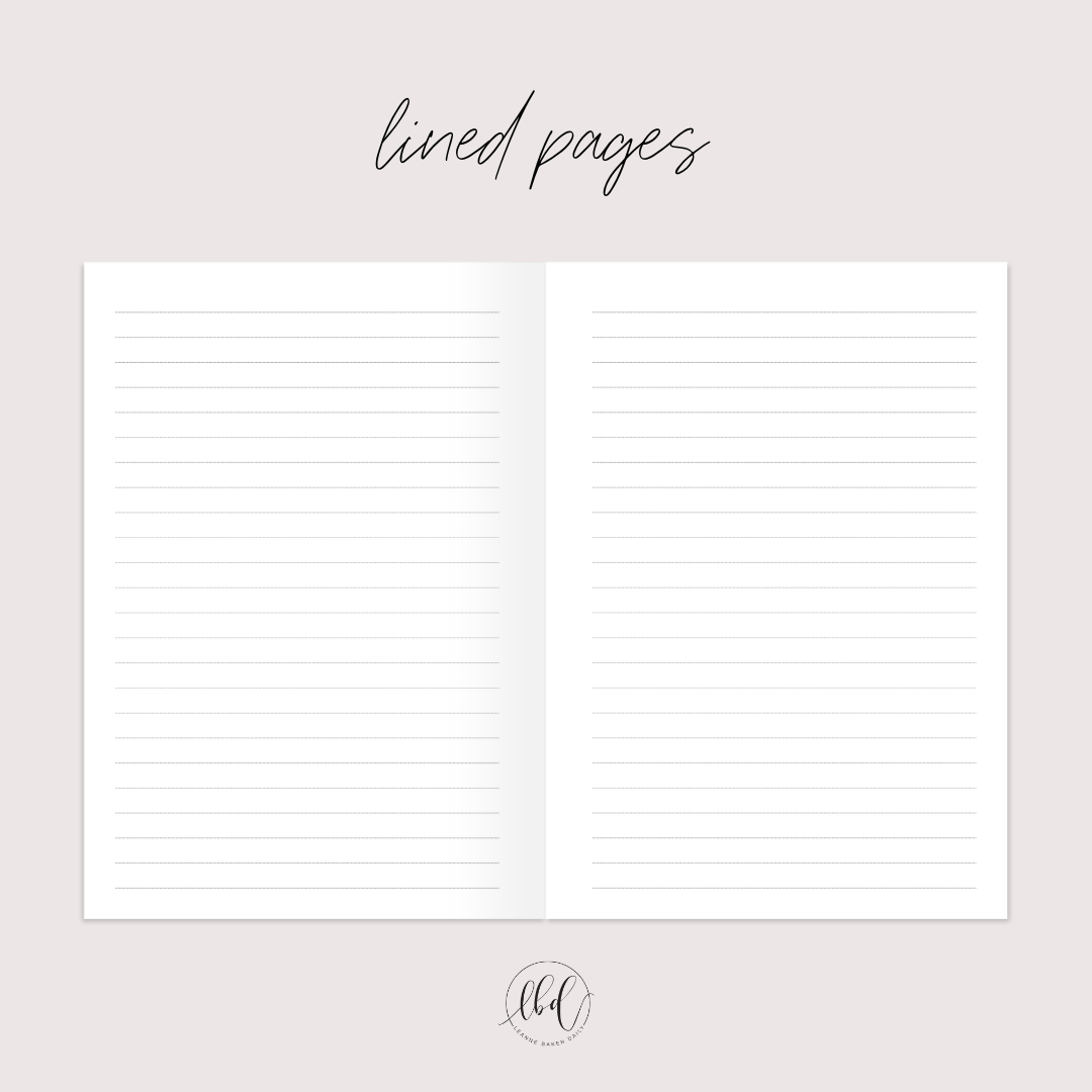 LINED NOTEBOOK LEAVES