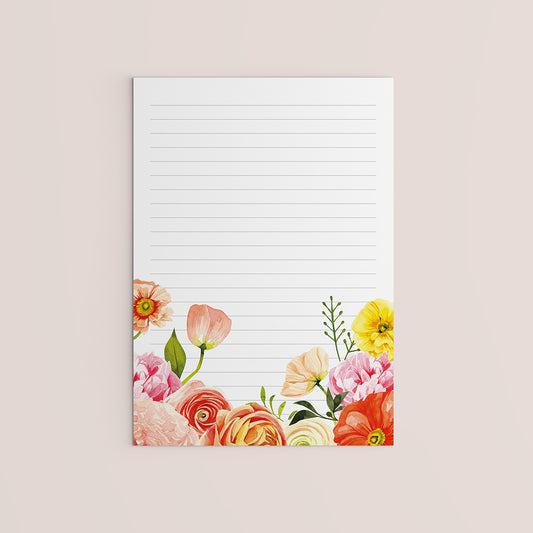 NOTEPAD A5 FLORAL