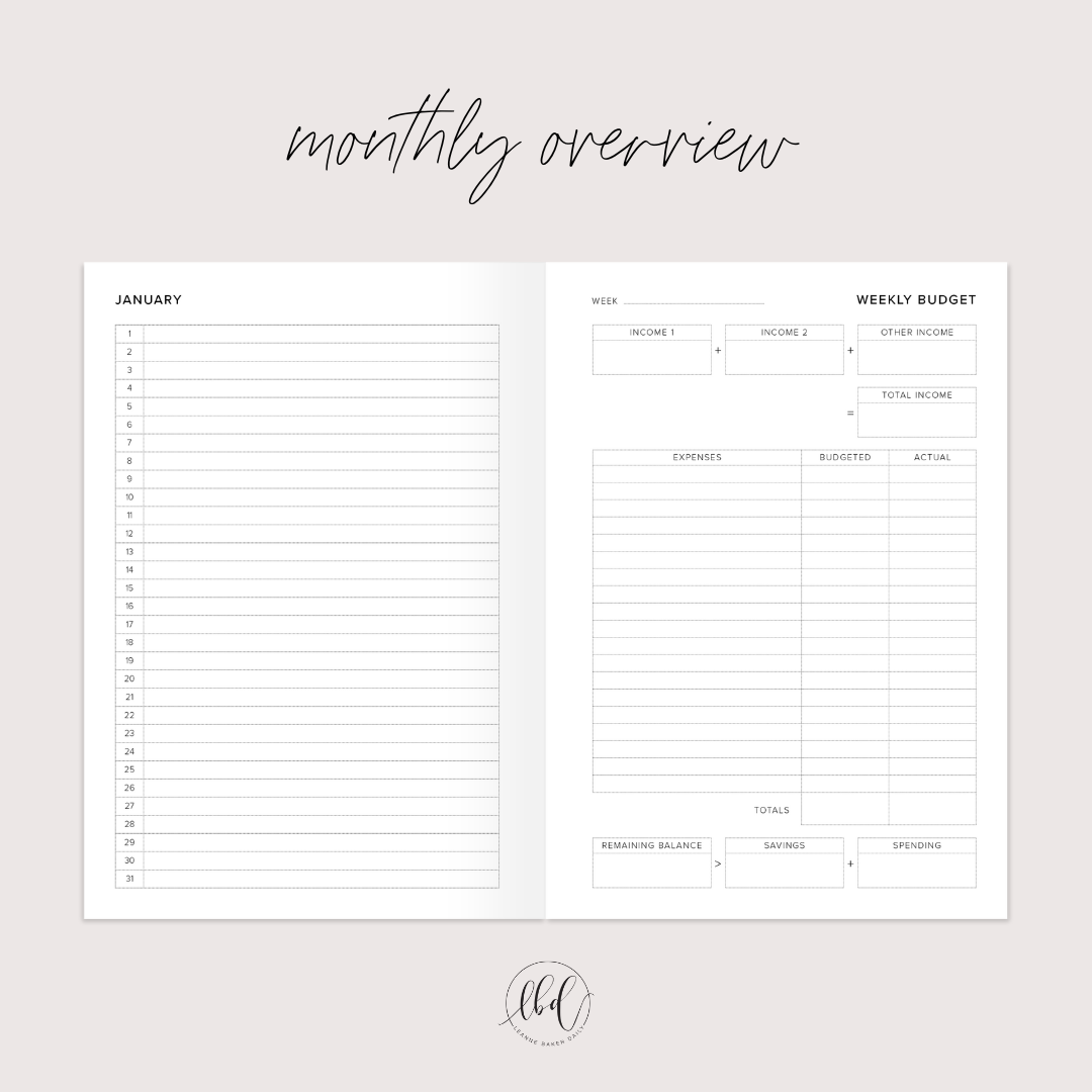 (Preorder) Budget Planner Daily Dash