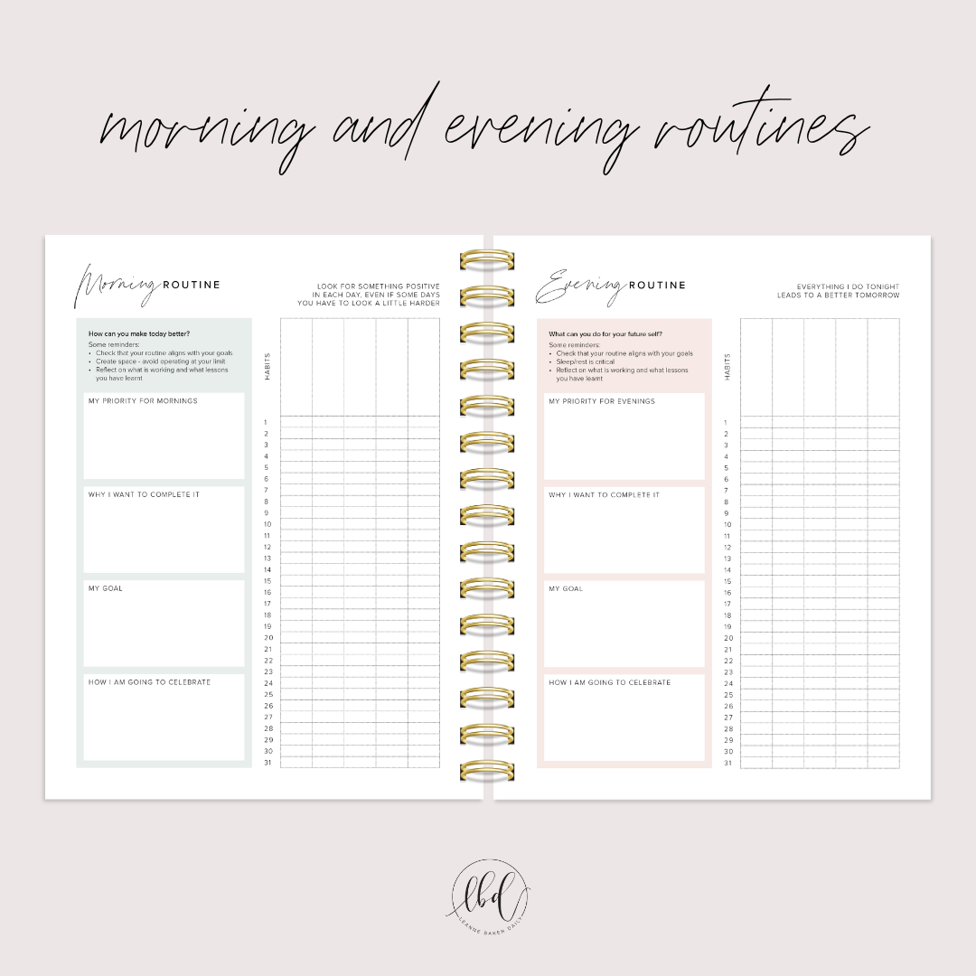 WEEKLY CREATE SPACE PLANNER - PINK