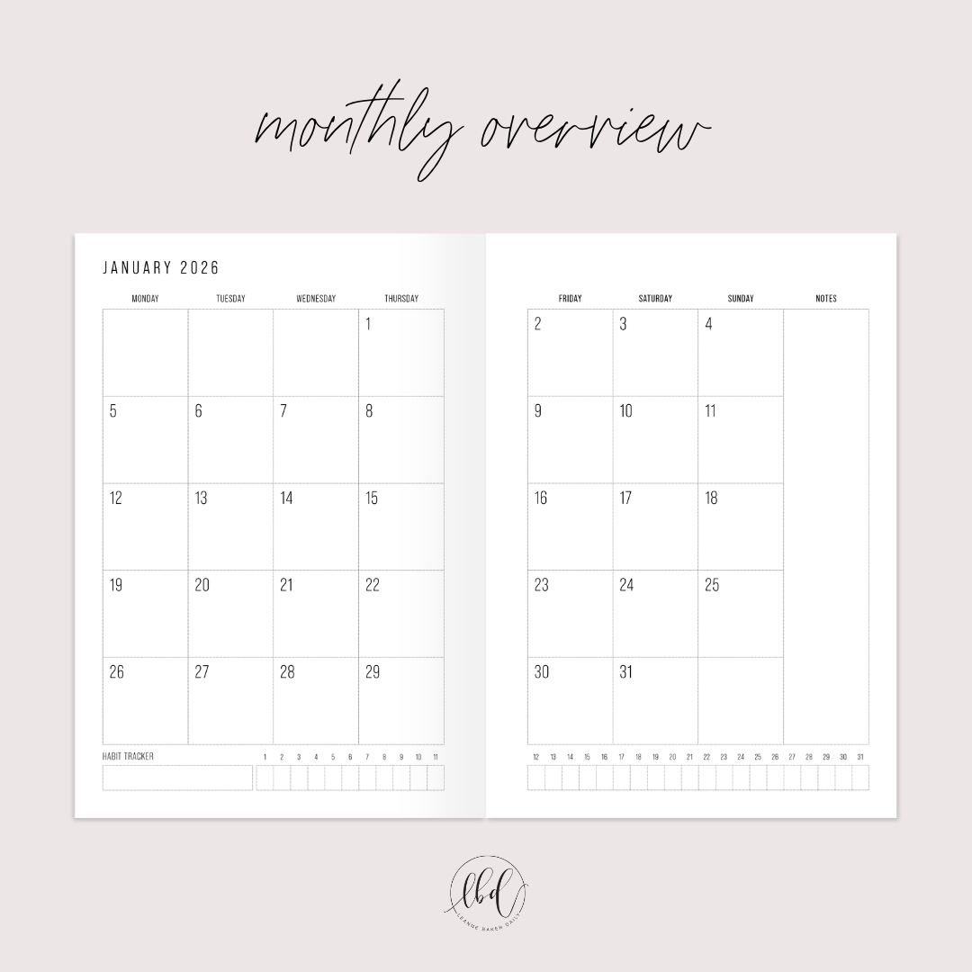 Slimline Planner - Ink