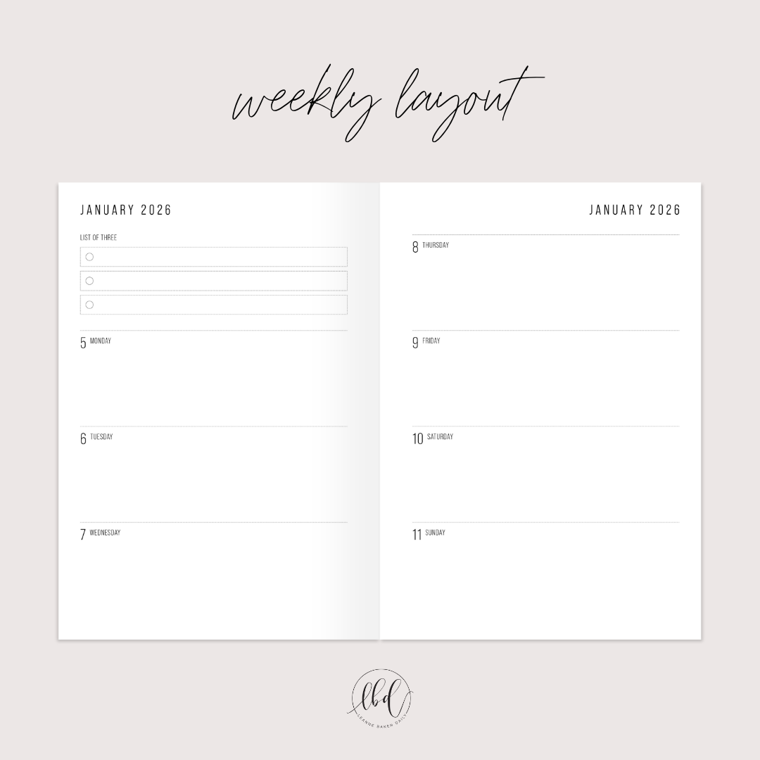 Slimline Planner - Ink