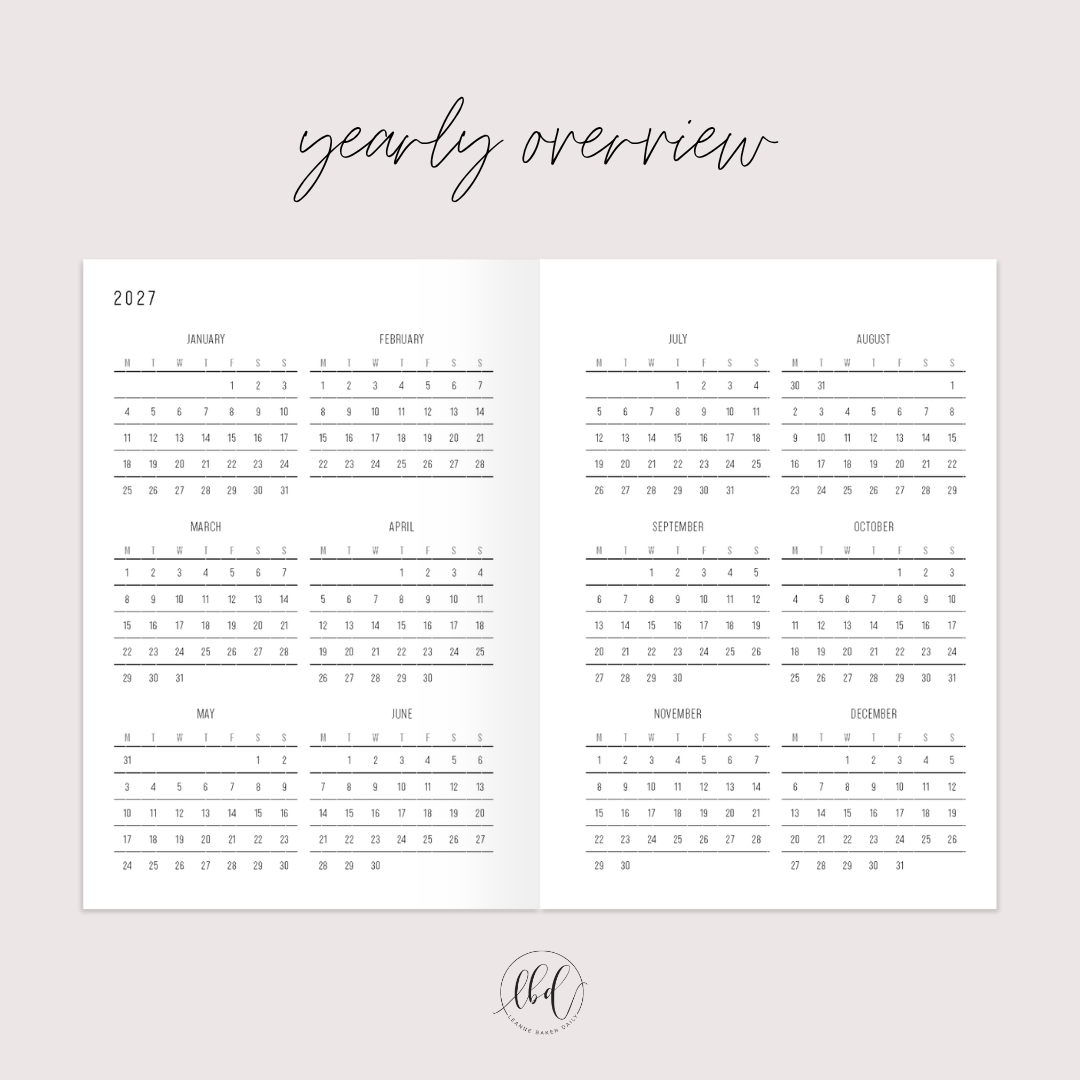 (Preorder) Slimline Year in Bloom